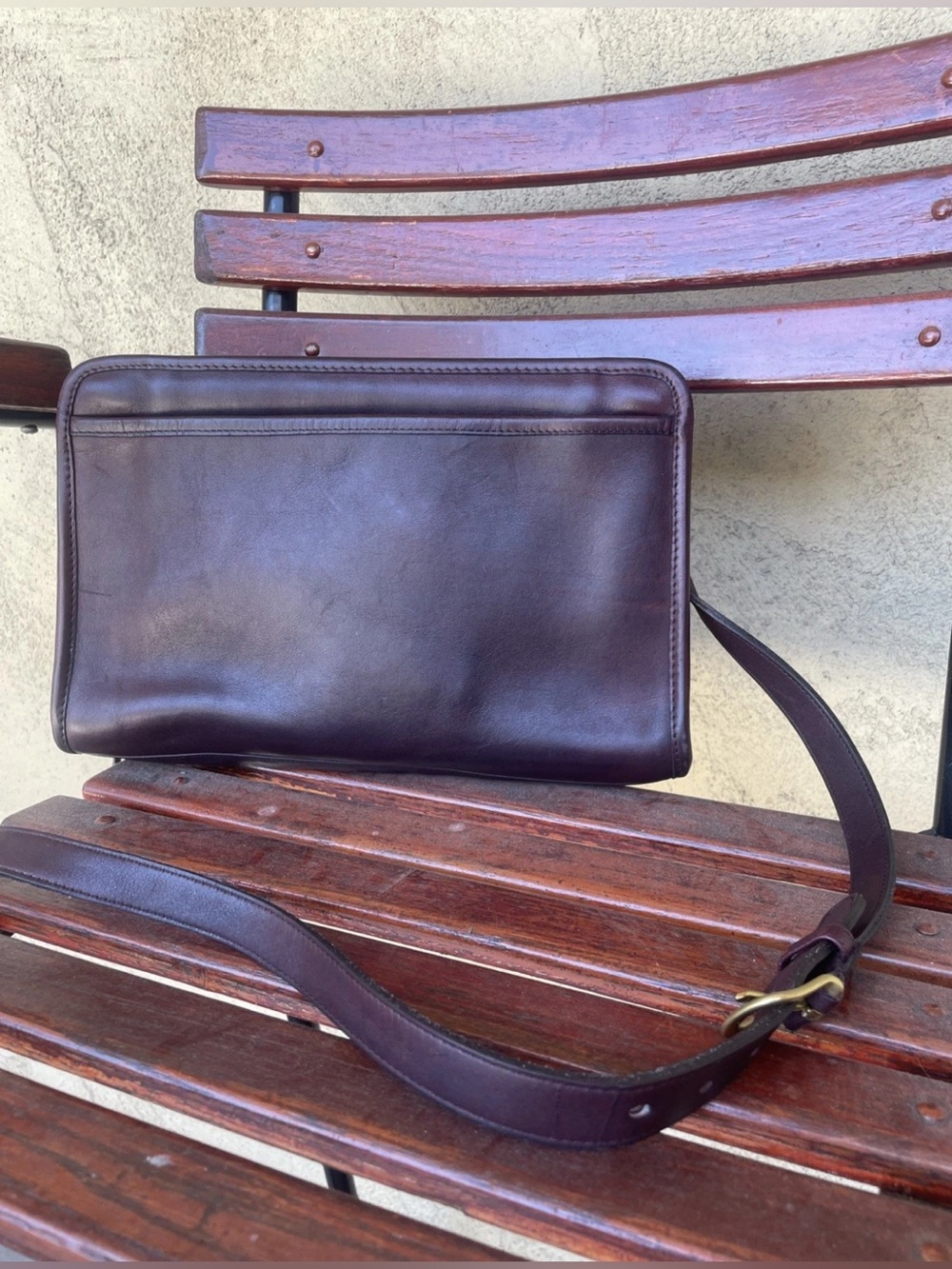 Coach, Sutton Style,  Made In New York, 80s, Early 90s, Mahogany, True Vintage